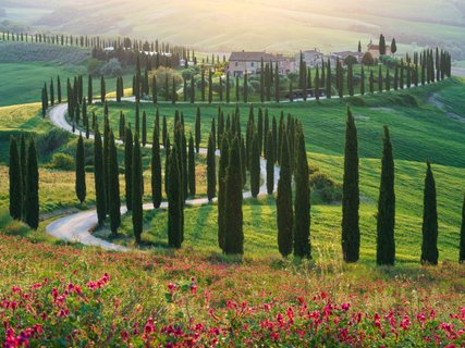 Gruppenreise Toskana - Baccoleno zum Sonnenuntergang