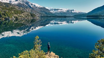 Mensch am Lago Epuyén