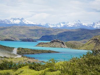 Tprkisblauer See im Torres del Paine Nationalpark