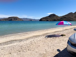 Playa El Coyote - steiniger strand