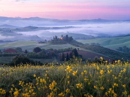 Gruppenreise Toskana - Belvedere zur blauen Stunde