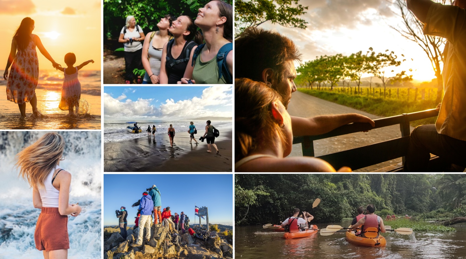 Gruppenreisen Costa Rica, verschiedene Momente -  Überblick