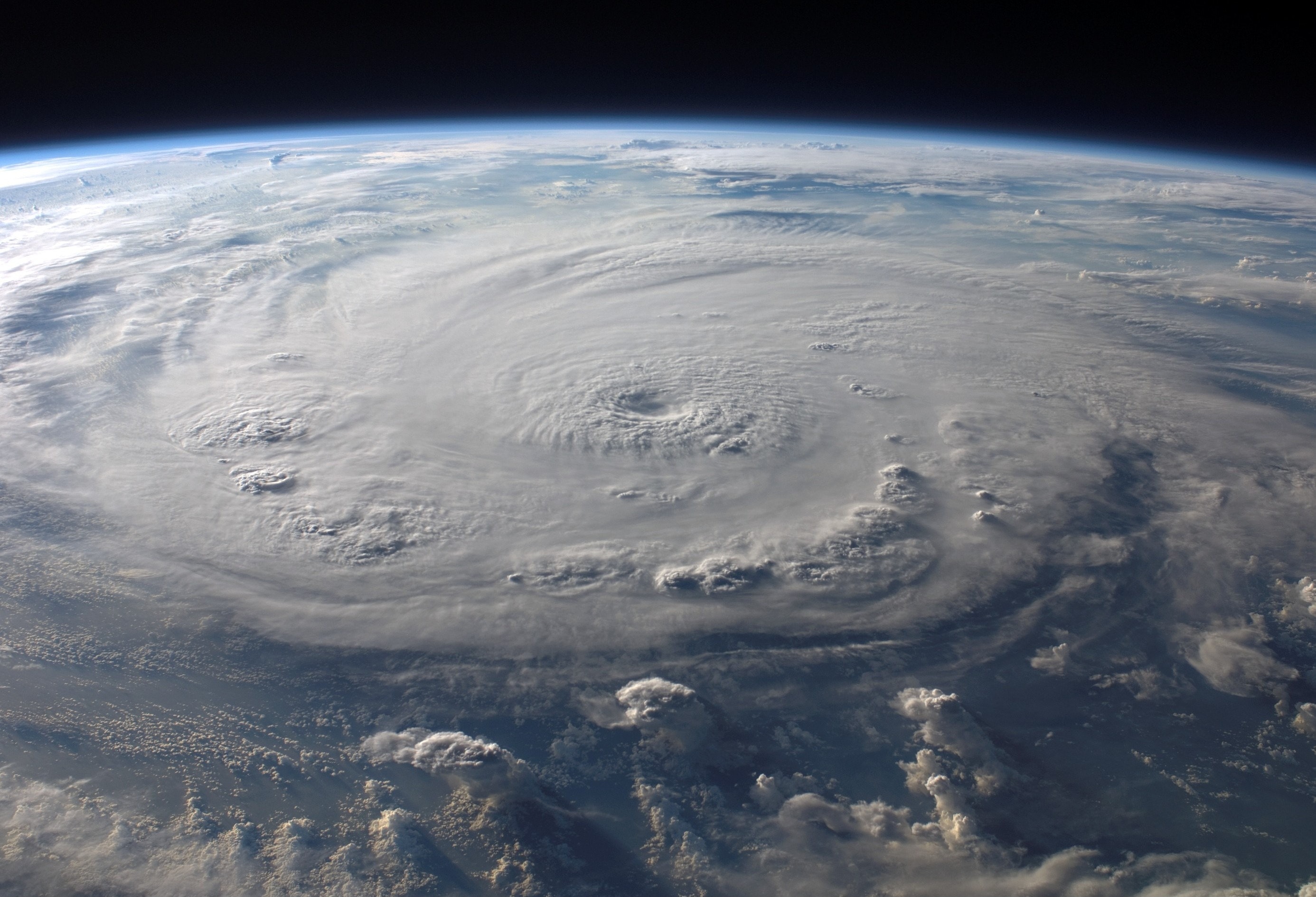 Großer Hurricane von Weltraum aus betrachtet
