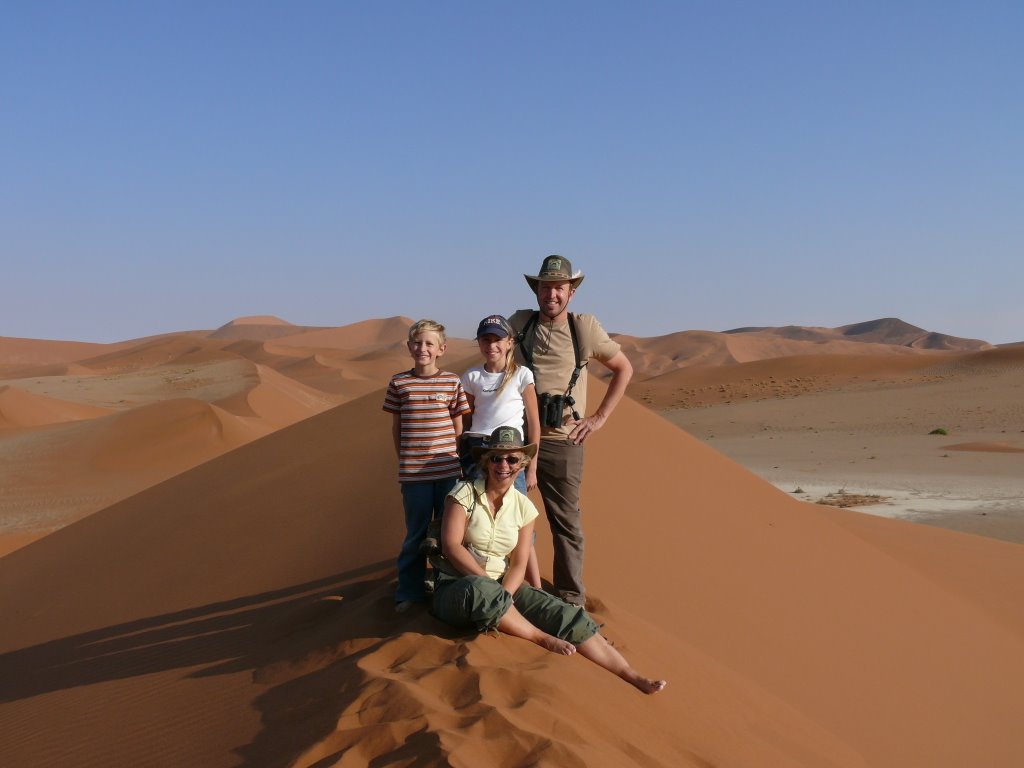 Familie auf Düme Namibia