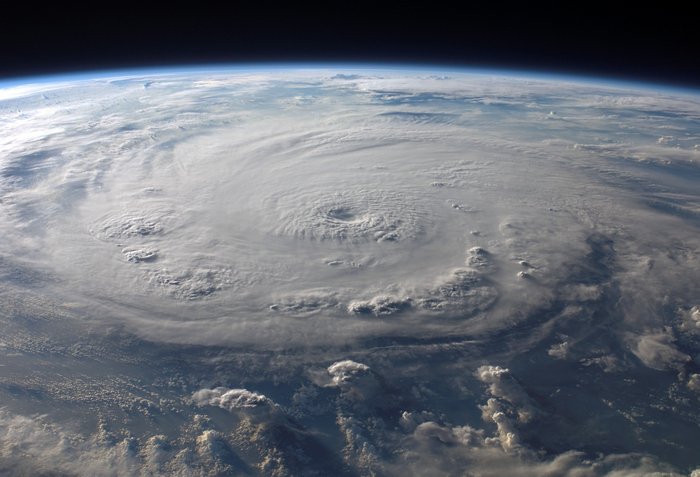 Großer Hurricane von Weltraum aus betrachtet