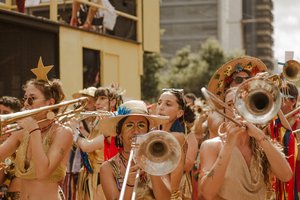 Musikerinnen auf den Straßen von Mexiko