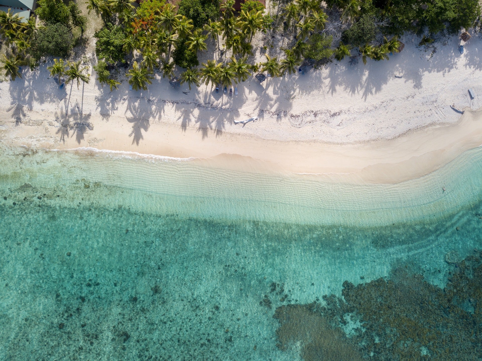 Mafia Island Strand von oben