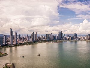 Panorama Aufnahme von Panama City.