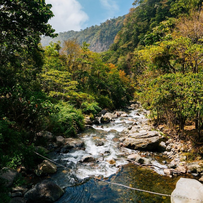 Wilder Flusslauf in Panama