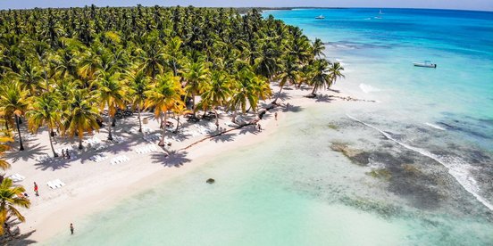 Strand mit der Drohne aufgenommen
