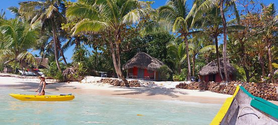 Hotel Sambara vom Meer aus