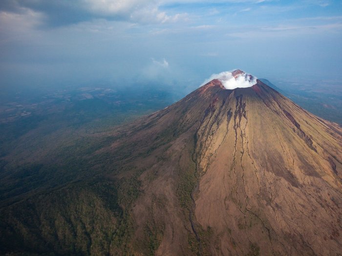 Vulkankrater Chinadega von oben