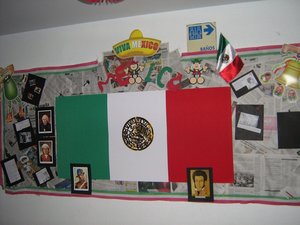 Deko mit der mexikanischen Flagge