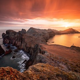 Küste bei Sonnenuntergang