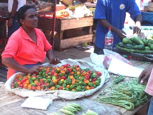 Menschen auf einem Markt