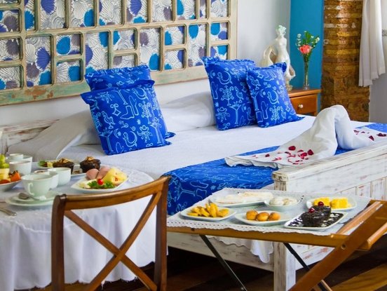 Frühstück auf dem Zimmer des Pousada Solar in Brasilien