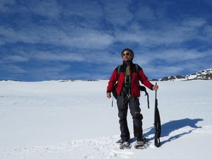 Reiseleiter mit Gewehr in Spitzbergen