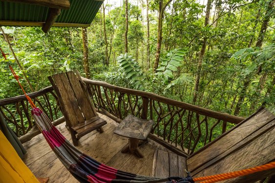 Costa Rica La Tigra Regenwald Lodge Balkon