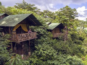 Costa Rica La Tigra Regenwald Lodge Zimmer im Regenwald