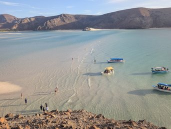 Der Playa Balandra im Abendlicht