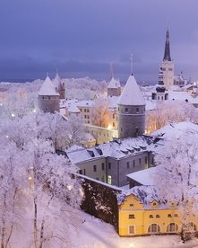 Verschneites Tallinn