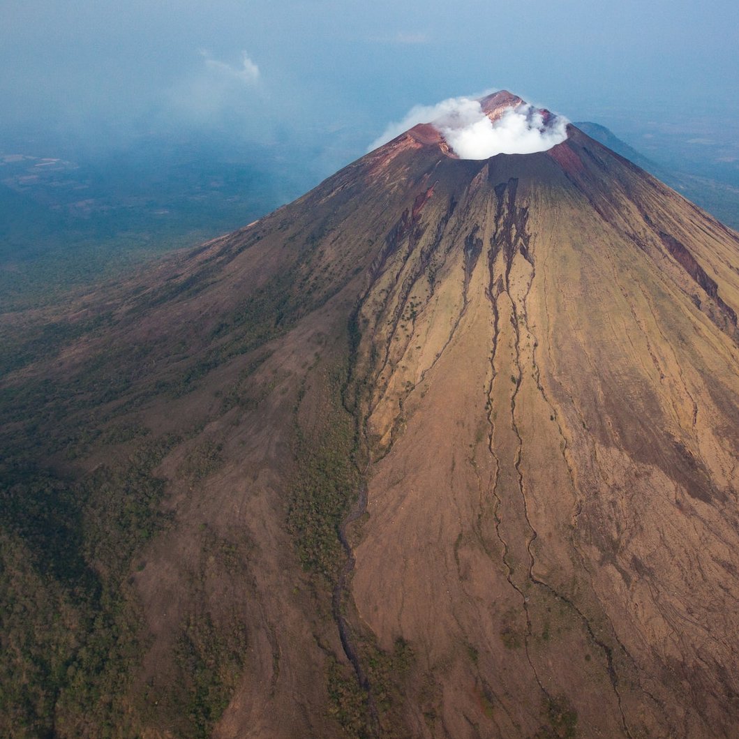 Vulkankrater Chinadega von oben